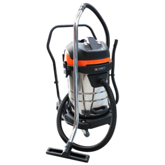 Aspirateur eau/poussière 70L 2 moteurs 2000W cuve métal